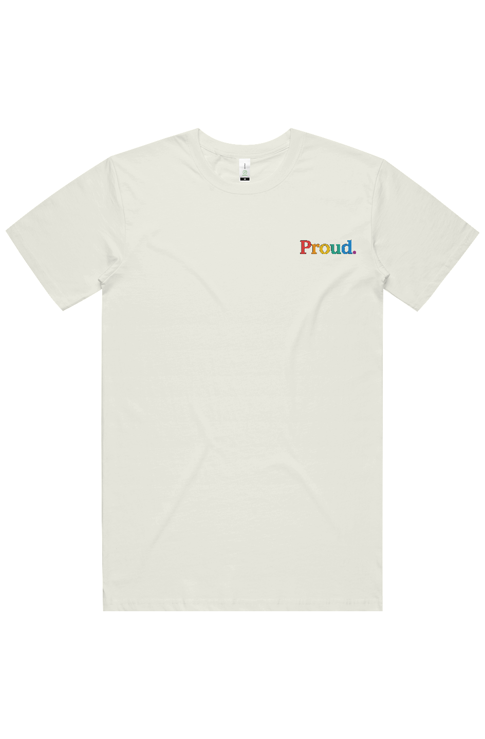 The Pride Shirt Small Logo Embroidered Premium Organic Cotton T-Shirt