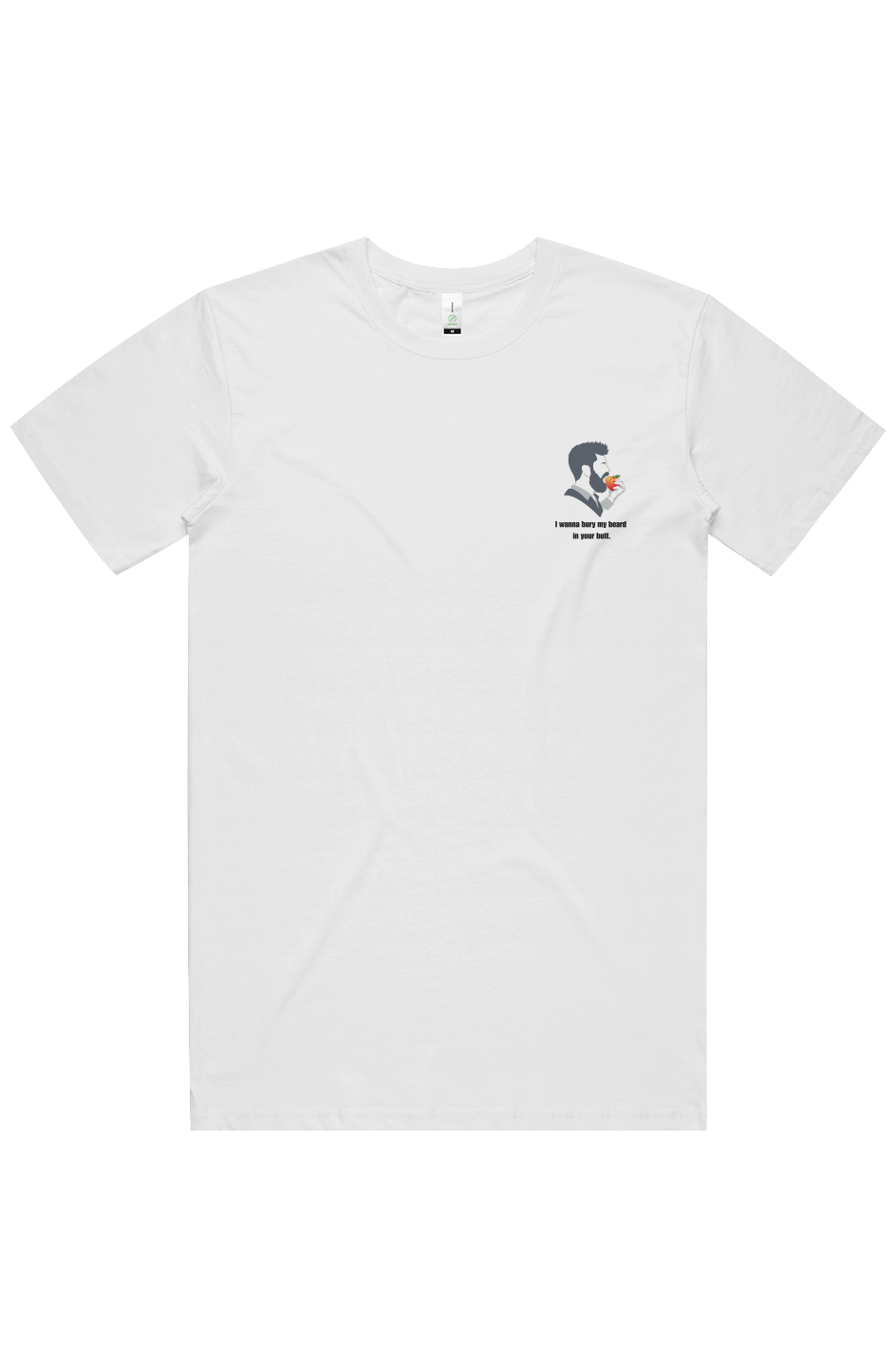 X Collection: Little Logo Bury Beard in Butt Graphic T-Shirt - Organic Cotton