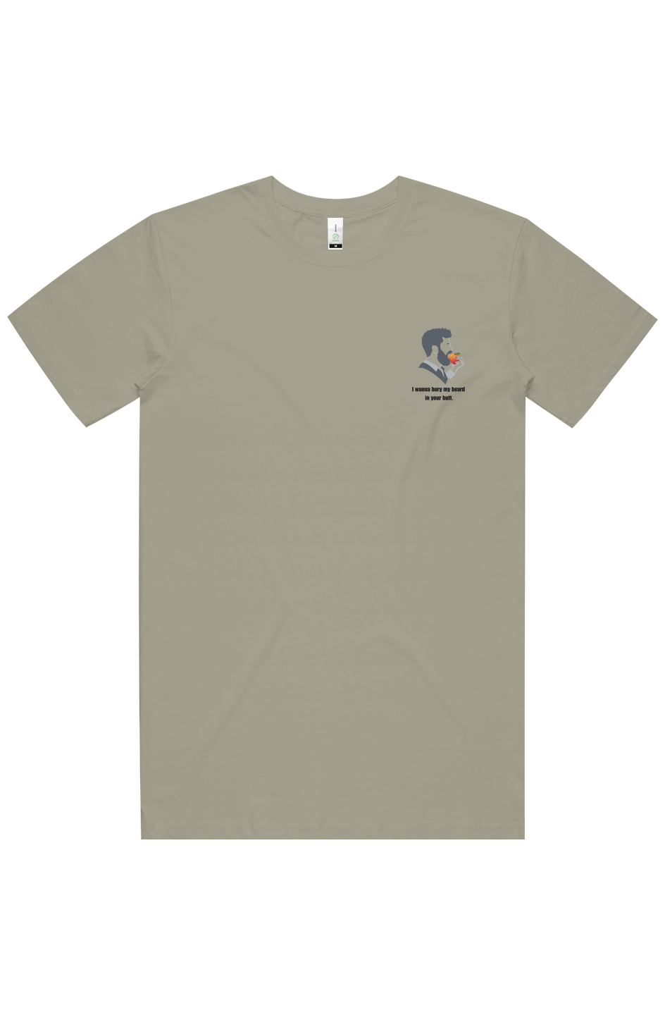 X Collection: Little Logo Bury Beard in Butt Graphic T-Shirt - Organic Cotton