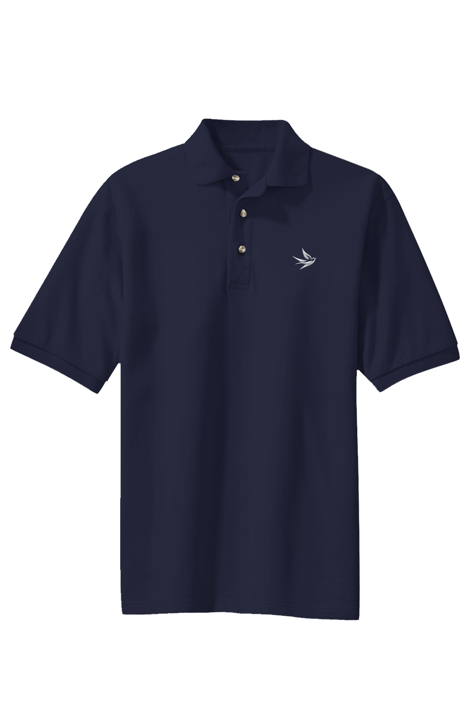 DL Collection Heavyweight Embroidered Swallow Logo Cotton Pique Polo - Pride Shirts