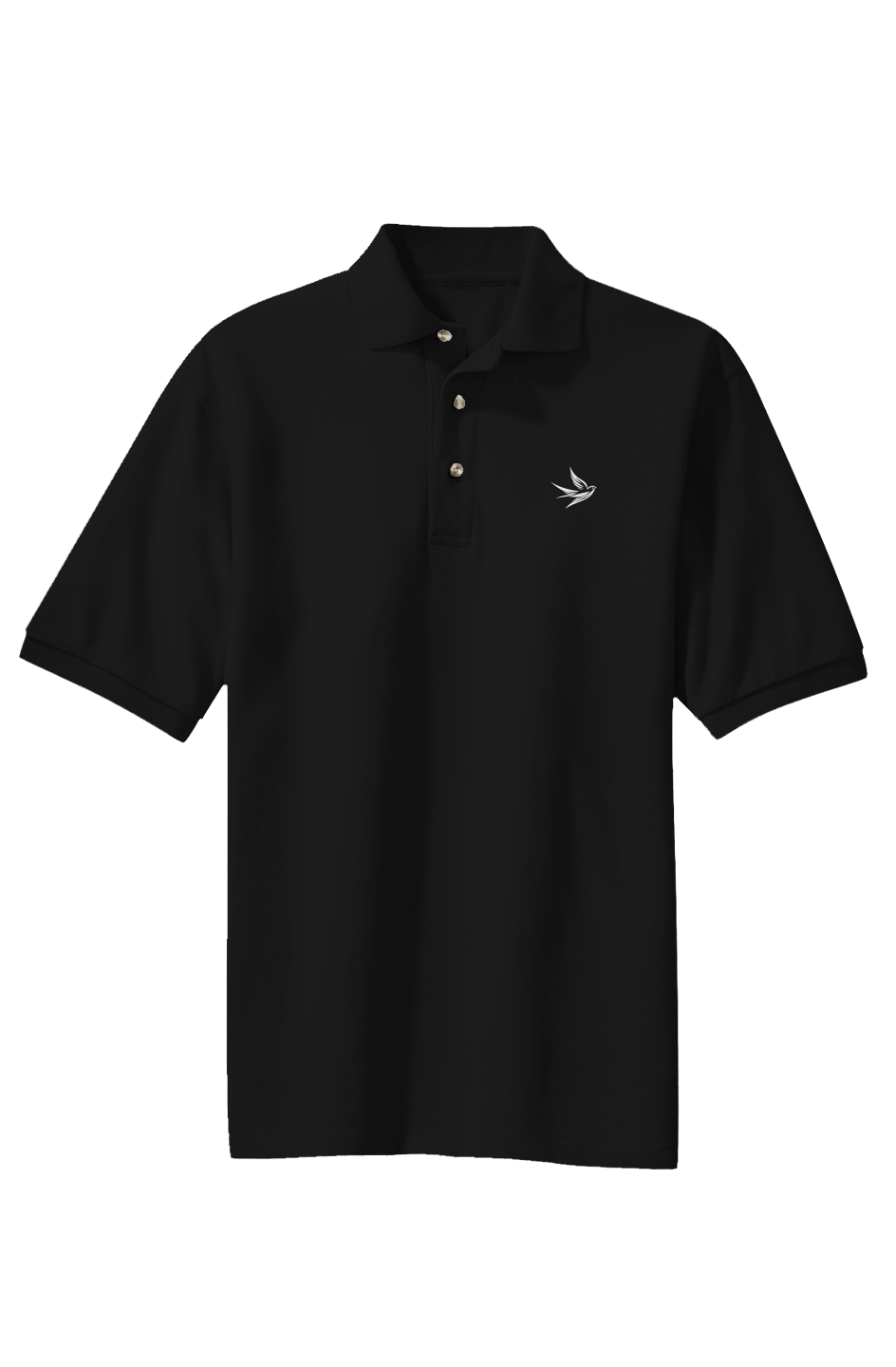DL Collection Heavyweight Embroidered Swallow Logo Cotton Pique Polo - Pride Shirts