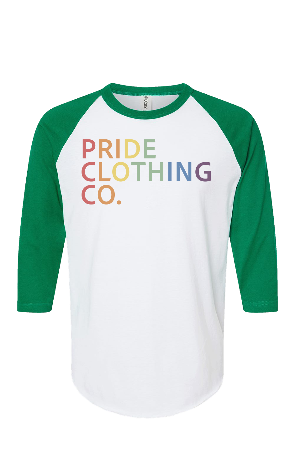 PCC Vintage Large Print Raglan Tee (Unisex) - Pride T-Shirt