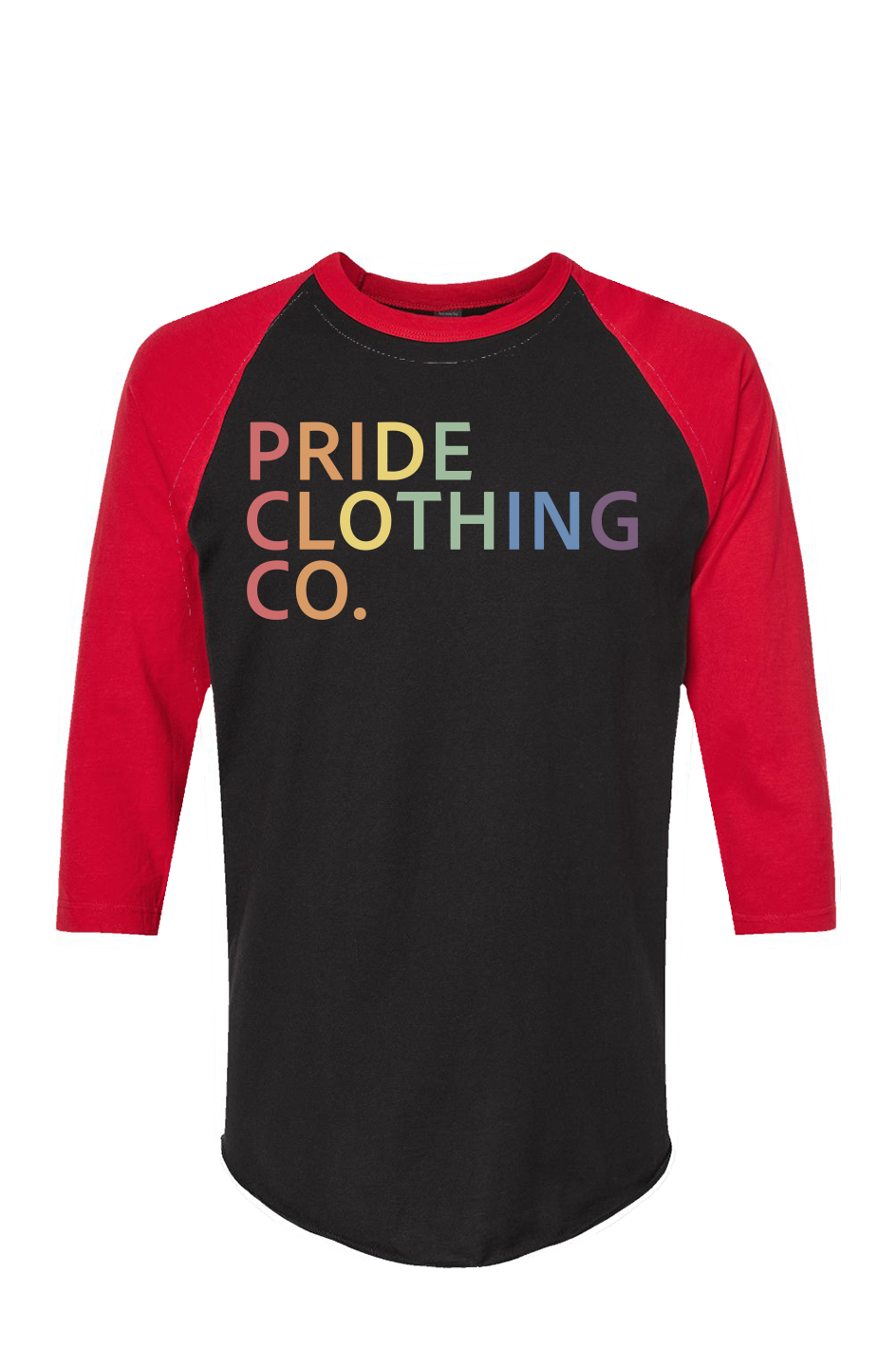 PCC Vintage Large Print Raglan Tee (Unisex) - Pride T-Shirt