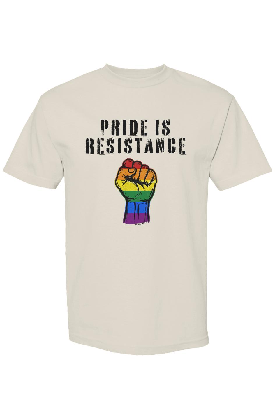 PCC/X Collection Pride Is Resistance Graphic Tee in Cream