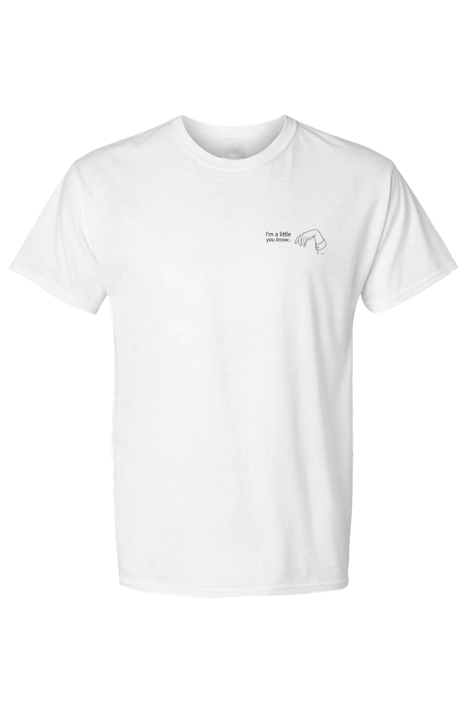 X Collection: Limp Wrist Little Logo Tri-Blend Graphic Tee in Eco White