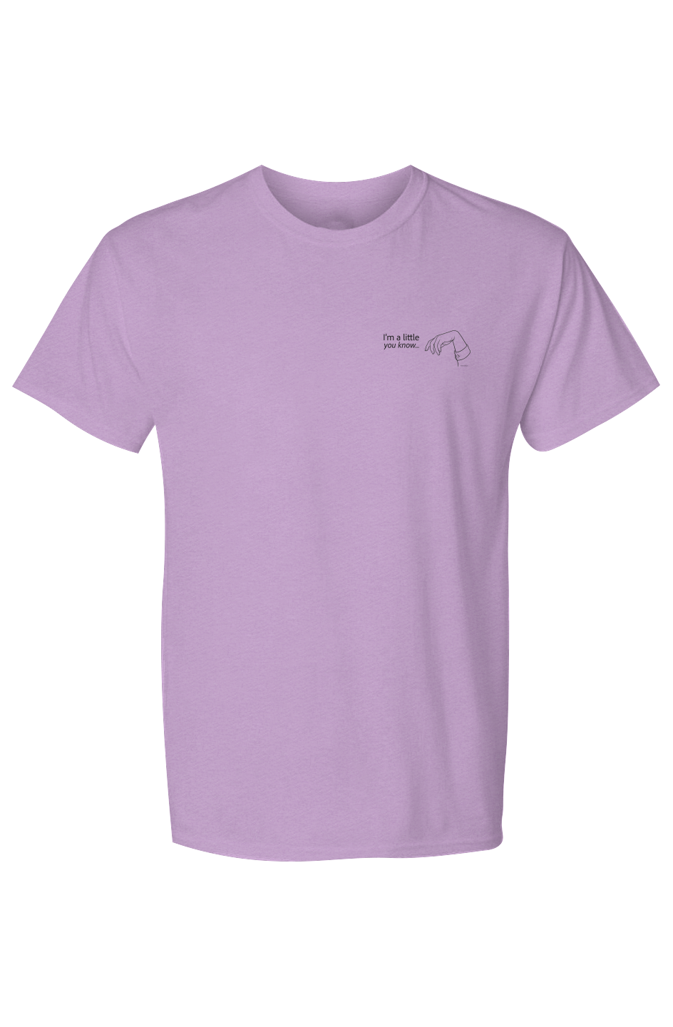 X Collection: Limp Wrist Little Logo Tri-Blend Graphic Tee in Pale Violet