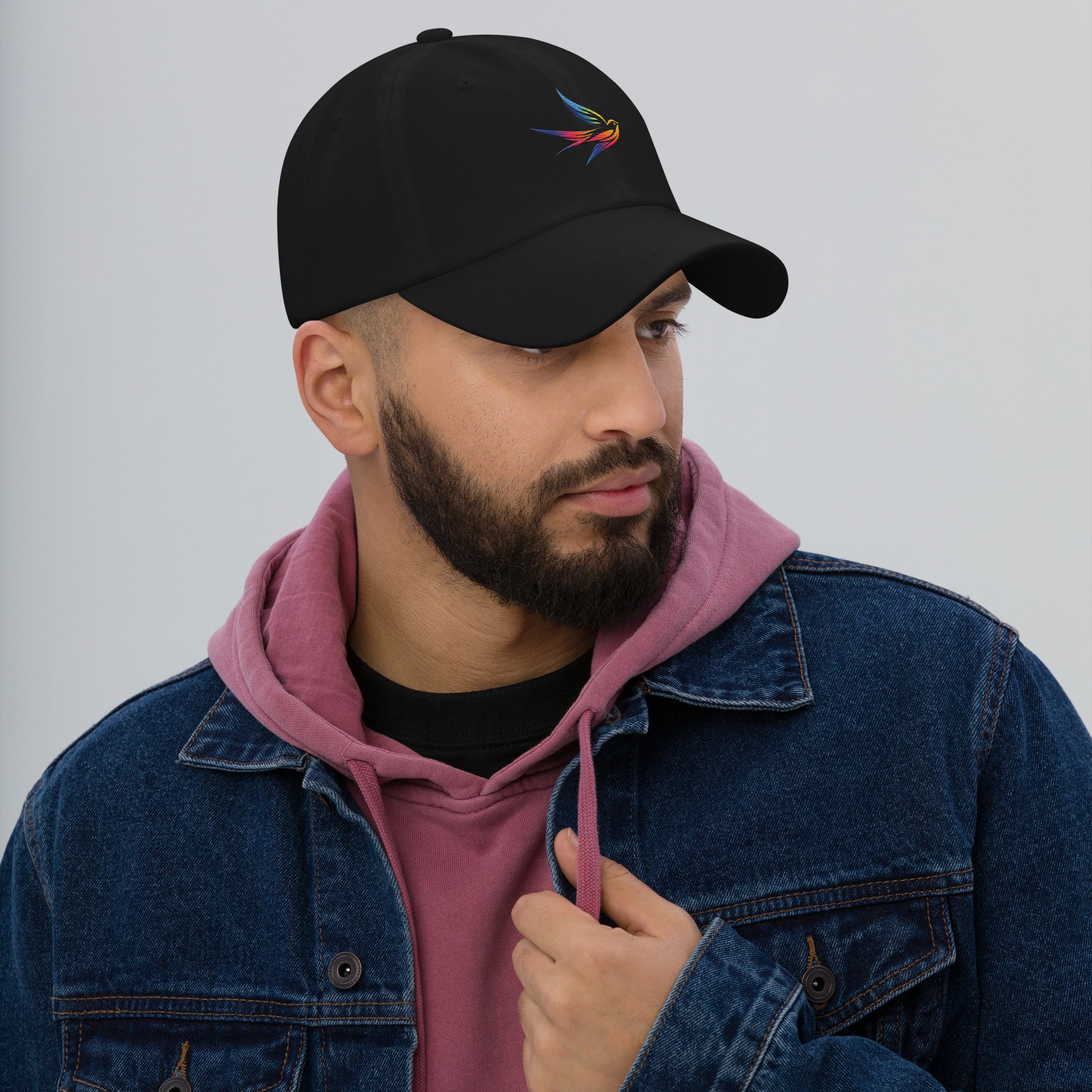 DL Collection Special Edition Full Color Embroidered Swallow Dad Hat