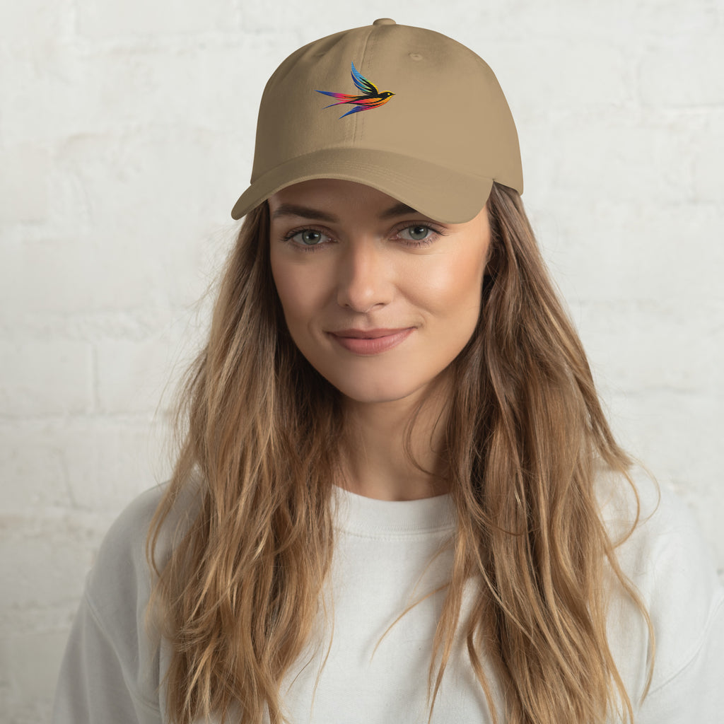 DL Collection Special Edition Full Color Embroidered Swallow Dad Hat