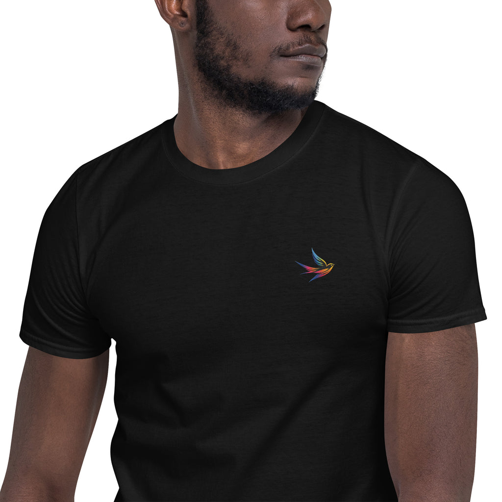 DL Collection Special Edition Full Color Embroidered Swallow Soft Tee Pride T-Shirt