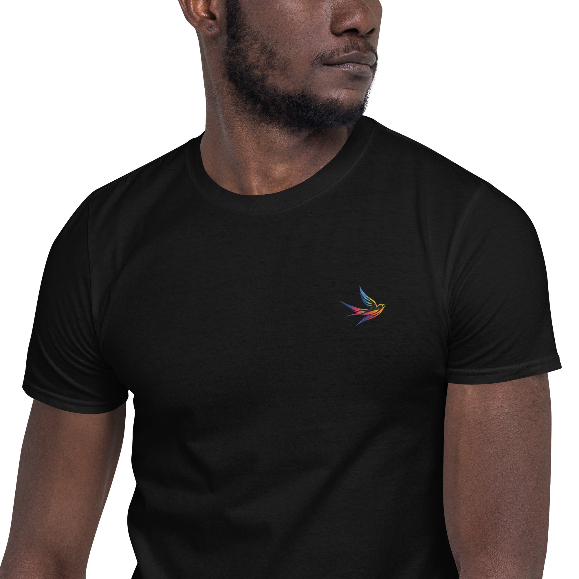 DL Collection Special Edition Full Color Embroidered Swallow Soft Tee Pride T-Shirt