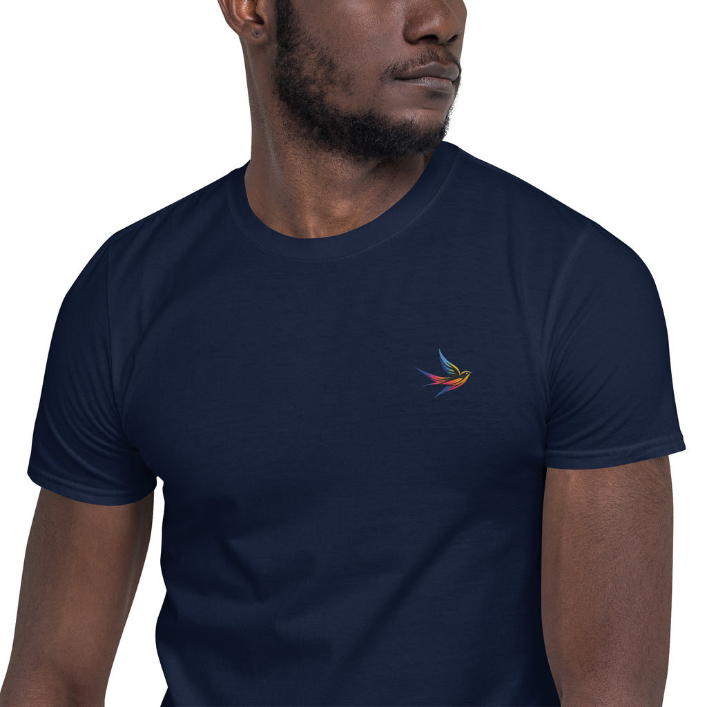 DL Collection Special Edition Full Color Embroidered Swallow Soft Tee Pride T-Shirt