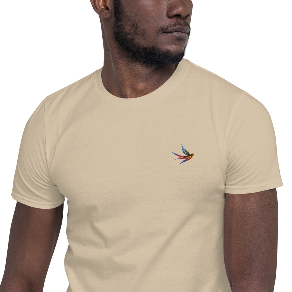 DL Collection Special Edition Full Color Embroidered Swallow Soft Tee Pride T-Shirt