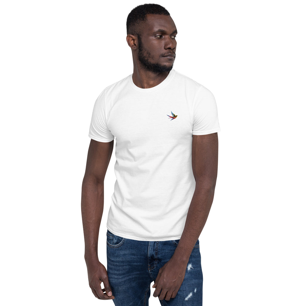 DL Collection Special Edition Full Color Embroidered Swallow Soft Tee Pride T-Shirt
