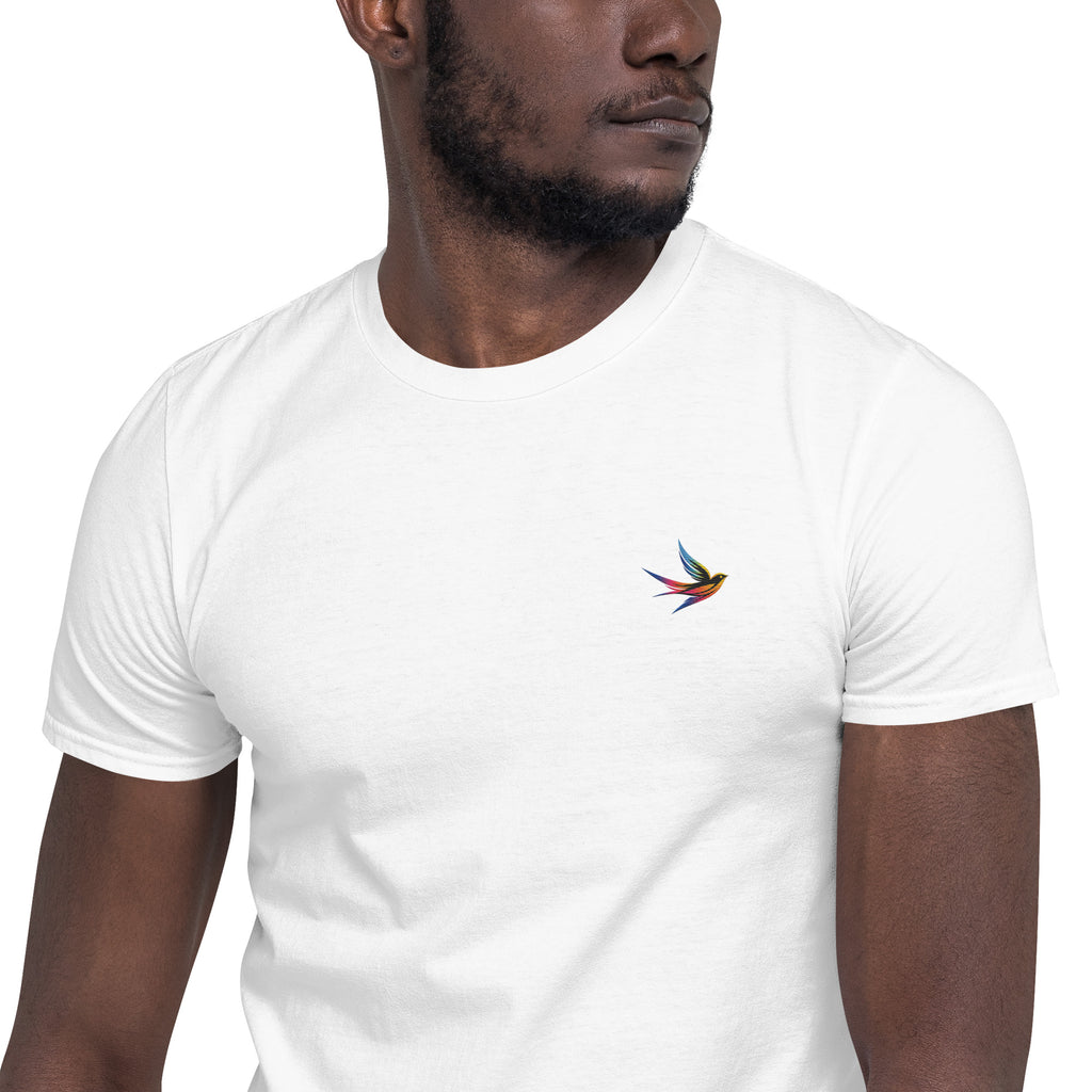 DL Collection Special Edition Full Color Embroidered Swallow Soft Tee Pride T-Shirt