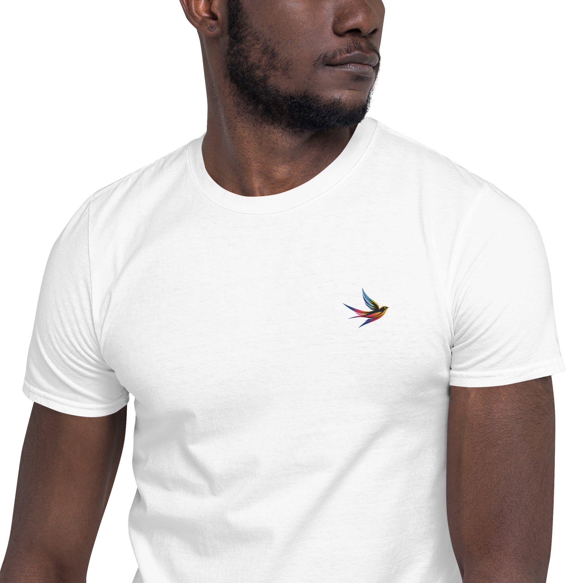 DL Collection Special Edition Full Color Embroidered Swallow Soft Tee Pride T-Shirt